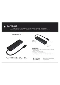 Gembird UHB-CM-U3P4P-01 - USB hub