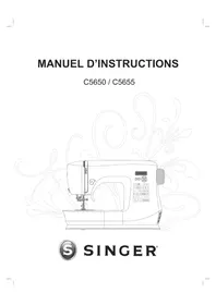 Notice SINGER C5655 Machine à coudre