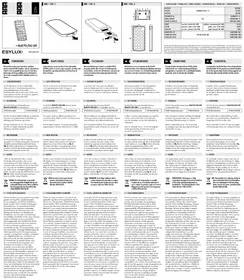 Notice Esylux EM10210891 Télécommande