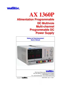 Notice METRIX AX 1360P équipements de mesure