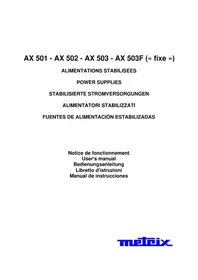 Notice METRIX AX0503F équipements de mesure