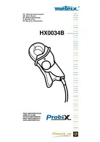 Notice METRIX PROBIX équipements de mesure