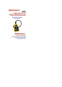 Notice MULTIMETRIX VT35 équipements de mesure