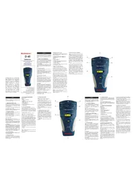 Notice MULTIMETRIX D45 Détecteur