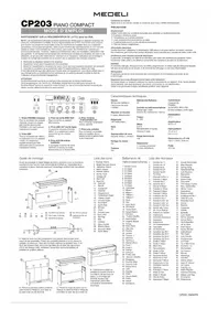 Notice Medeli CP203 Piano