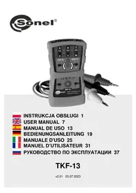 Notice Sonel TKF-13 Probador eléctrico