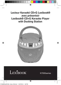 Notice LEXIBOOK K7000 Instrument de musique