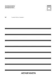 Notice ARTHUR MARTIN AKM64500EX Cuisinière