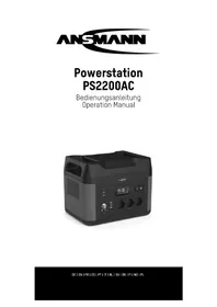 Notice ANSMANN POWERSTATION PS2200AC Chargeur de piles