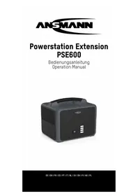 Notice ANSMANN POWERSTATION EXTENSION PSE600 Chargeur de piles