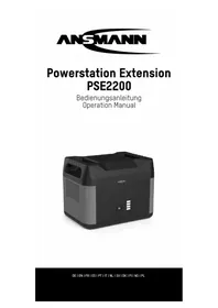 Notice ANSMANN POWERSTATION EXTENSION PSE2200 Chargeur de piles