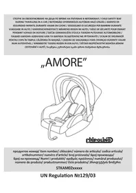 Notice Chipolino AMORE Siège de voiture