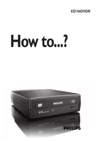 Notice PHILIPS ED16DVDR Enregistreur DVD