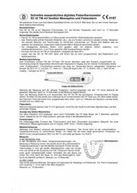 Notice Scala SC 42TM Thermomètre
