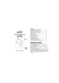 Notice Scala SC 7130 Tensiomètre