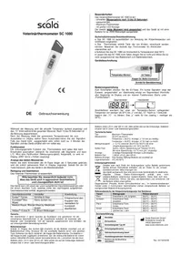 Notice Scala SC 1080 Thermomètre