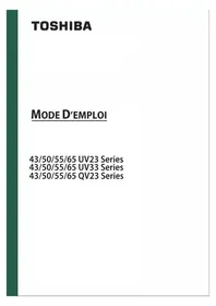 Notice TOSHIBA 55QV2363DG Télévision