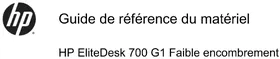 Notice HP ELITEDESK 700 G1 Ordinateur de bureau