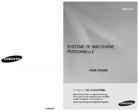 Notice SAMSUNG MM-DA25 Lecteur dvd