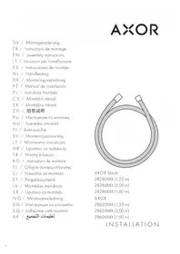Notice Hansgrohe AXOR 28624830 Système de douche