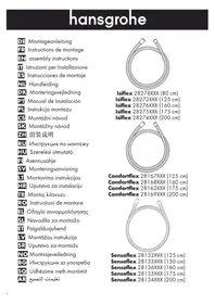 Notice Hansgrohe ISIFLEX 28274800 Système de douche