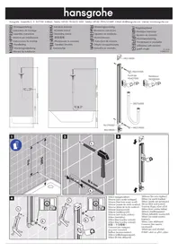 Notice Hansgrohe UNICA 27844000 Pomme de douche
