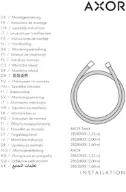 Notice Hansgrohe AXOR 28624990 Système de douche