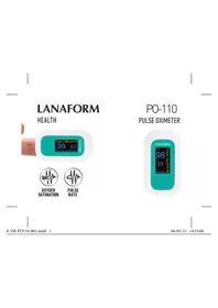 Notice LANAFORM PO-110 Cardiofréquencemètre