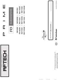 Notice Rockford Fosgate PRIME RM110D4B Caisson de basses