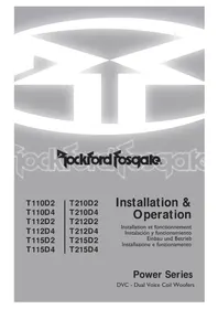 Notice Rockford Fosgate POWER T212D4 Caisson de basses