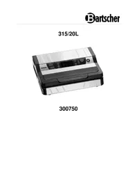 Notice BARTSCHER 315/20L Appareils à emballage sous vide