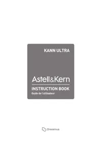 Notice Astell&Kern KANN ULTRA Lecteur mp3