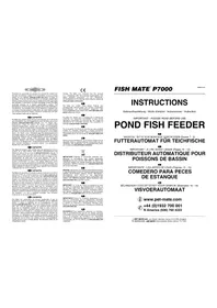 Notice Closer Pets FISH MATE P7000 Détecteur de poissons