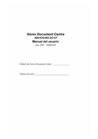 Notice XEROX DOCUMENT CENTRE 480 Photocopieur