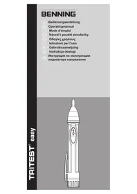 Notice BENNING TRITEST EASY équipements de mesure