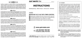 Notice Closer Pets CAT MATE 355W Animaux domestiques