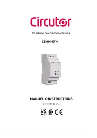 Notice CIRCUTOR CEM-M-ETH Compteur électrique