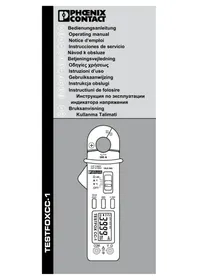 Notice Phoenix Contact TESTFOX CC-1 Multimètre