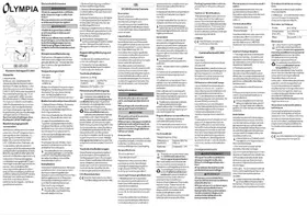 Notice Olymp DC 400 Non catégorisé