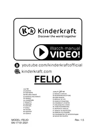 Notice Kindercraft FELIO Produits bébés