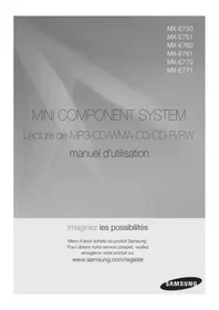 Notice SAMSUNG MX-E750 Chaîne Hi-Fi