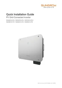 Notice Sungrow SG25-50CX-P2 Panneau solaire