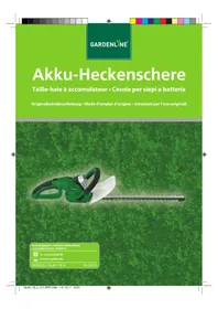 Notice Gardenline GLAH 18 LI Taille-haies
