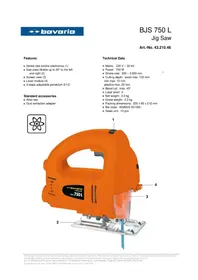 Notice Bavaria BJS 750 L Scie
