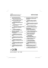 Notice Hurricane HETH-E 9048 Taille-haies