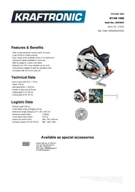 Notice Kraftronic KT-HK 1250 Scie