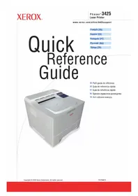 Notice XEROX PHASER 3425 Imprimante