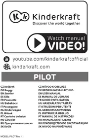 Notice Kindercraft PILOT Poussette