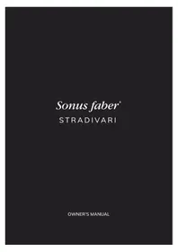 Notice Sonus Faber STRADIVARI G2 Haut-parleur