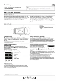 Notice PRIVILEG PRT 14S2 Réfrigérateur
